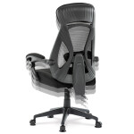 Kancelářská židle, potah černá látka a černá síťovina MESH, houpací mech. s aretací