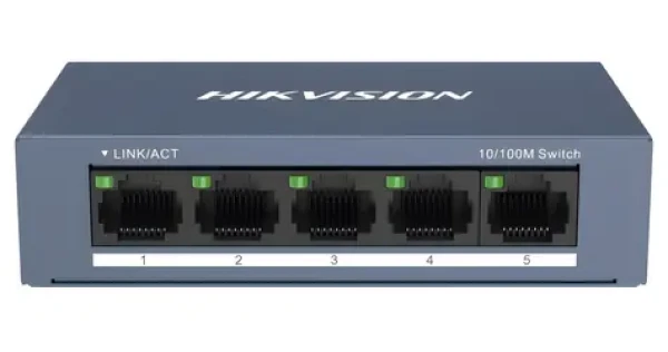 Hikvision DS-3E0105-O / Switch / 5x 10/100 Mbps / bez PoE (DS-3E0105-O)