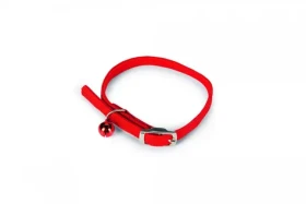 Beeztees Obojek pro kočky nylonový červený 6 - 29 cm x 10 mm