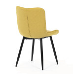 Jídelní židle, žlutá, látka, HC-462 YEL2