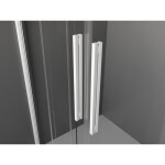 MEXEN/S - Velar L Duo sprchový kout, posuvné dveře 100 x 90, dekor, bílá 871-100-090-02-33-20