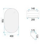 REA - Sada koupelnového nábytku s umyvadlem Toledo 60cm Grey REA-M0017