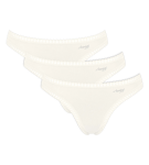 SLOGGI GO CRUSH - String 3 ks: organická bavlna & roztomilé potisky Sloggi SILK WHITE L