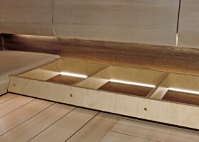 Konstrukce lavice Cariitti Taive, modul 220x49cm C1603100L