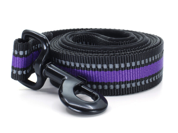 Bando reflexní vodítko pro psa | 125 cm Barva: Fialová, Šířka vodítka: 2 cm