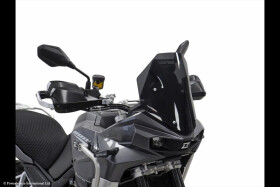 Kove 800X 23-26, 800X Rally 24-26, 800X Touring 24-26 Adventure Sports plexi štít Powerbronze 345x315mm - ocelově modrá