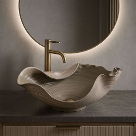 REA - Keramické umyvadlo na desku HM-17 Handmade ART REA-U6327