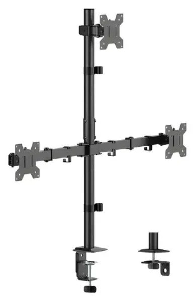 Stolní držák pro 3 monitory / Stolní držák pro monitor / 17-27" / nosnost 10 kg (BP0218)