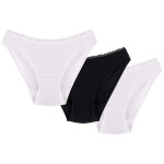 Wol-Bar Soft Cute 3-pack barva: bílá-bílá-černá M