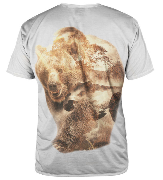 Aloha From Deer Wild Bear T-Shirt TSH AFD1035 Brown