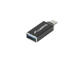 Lanberg USB-C (M) – USB-A (F) černá / Redukce / USB 3.1 / OTG (AD-UC-UA-02)