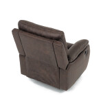 TV a relaxační křeslo s elektrickým ovládáním, potah hnědá látka v dekoru vintage, 1 motor 240V