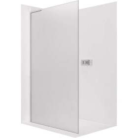 CERANO Sprchová zástěna Walk-in Onyx L-levá vzpěra - 8 mm - chrom, mléčné sklo - 100x200 cm
