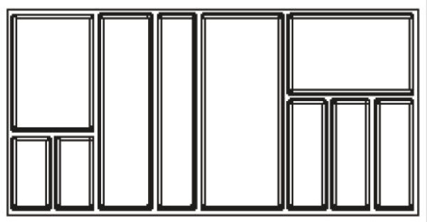 Agoform příborník Sky 1000 barva: antracit