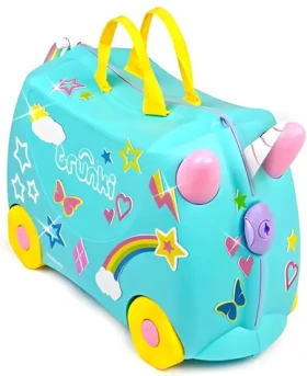 TRUNKI Kufřík Jednorožec Una / Dětské cestovní zavazadlo / vč. samolepek / TRU-0287 (TRU-0287)