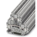 Phoenix Contact UTTB 4-BE 3074444 řadová svorka průchodky Pólů: 4 0.14 mm² 6 mm² šedá 50 ks