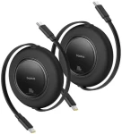 Baseus Free2Pull černá / Kabel USB-C - USB-C / 100W / 2 m / balení 2 ks (P10364500113-08)