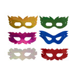 Škrabošky barevné holografické tvary 6 ks - Albi