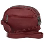Trendy koženková crossbody kabelka Jennifer, vínová