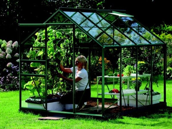 Skleník z čirého kaleného skla Vitavia Venus 5000, tl. skla 3 mm (zelený)
