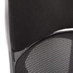 Kancelářská židle, potah černá látka a černá síťovina MESH, houpací mech. s aretací