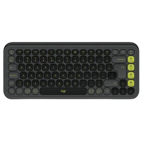 Logitech POP Icon Keys grafitová / Bezdrátová klávesnice / Bluetooth / US layout / membránová (920-013071)