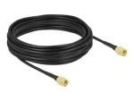 DeLock SMA (M) - SMA (M) kabel černý / Anténní kabel / LMR100 / 10 m / zlacené konektory (90471)