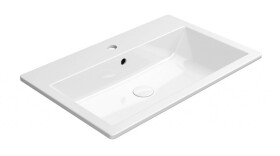 GSI - KUBE X keramické umyvadlo zápustné 70x46cm, bílá ExtraGlaze 9437111