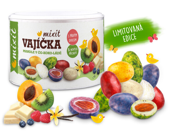Mixit Velikonoční vajíčka Mandle v čokoládě 240g (Mixit Veli-koko-noční)