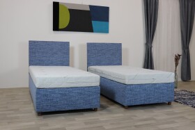 Nábytek VACULÍK Čalouněné jednolůžko EURO BED "BOXSPRING" s pružinovým roštem