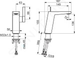 HANSA - Loft Umyvadlová baterie, chrom 57522203