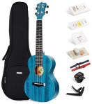 Enya Music 25D Solid Mahogany - Blue