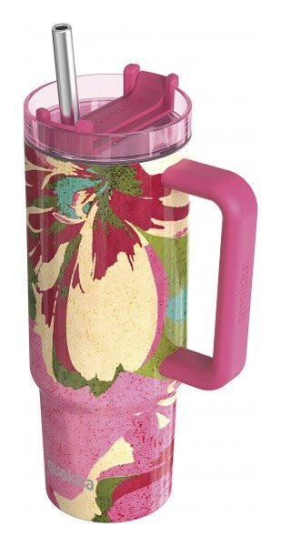 Nerezový termohrnek s brčkem Stream Pink Flambe 950ml