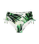 SUMMER PALM - Maxi-bikiny s vysokým krytím a nastavitelnými stranami Triumph GREEN COMBINATION 42