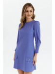 Dámské trapézové šaty K148 Světle fialová - Makover světle fialová S