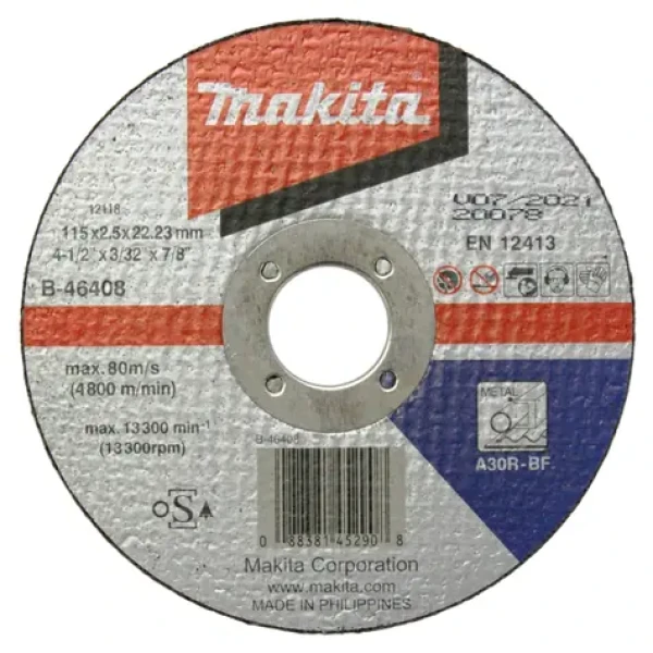 Makita B-46408 Řezný kotouč na ocel 115 x 2.5 x 22.23 mm (B-46408)