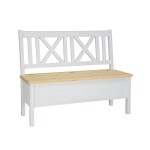 ARTEN (NANO Systems s.r.o.) Rustikální jídelní lavice POPRAD SIL13A - borovice (bílý vosk) VARIANTA PROVEDENÍ:  (š x v x hl.): 150 x 96 x 53 cm