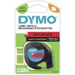 Dymo originální páska do tiskárny štítků, Dymo, 91204, S0721640, černý tisk/zelený podklad, 4m, 12mm, LetraTag plastová páska