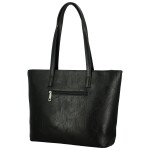 Stylová dámská koženková kabelka na rameno Anisia, černá