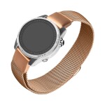 FIXED Síťovaný nerezový řemínek Mesh Strap pro Garmin QuickFit 20mm růžově zlatý