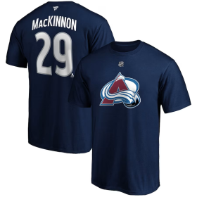 Fanatics Pánské Tričko Nathan MacKinnon #29 Colorado Avalanche Name Number T-Shirt Navy Velikost:
