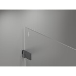 MEXEN/S - Lunar-B sprchové dveře křídlové pravé 70 cm, transparent, grafit metal 832-070-000-95-00-P