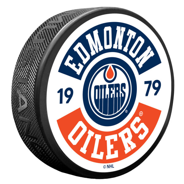 Mustang Puk Edmonton Oilers NHL Cog