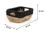 Massivo.cz Extra pevné pletené košíky z vodního hyacintu (3v1)