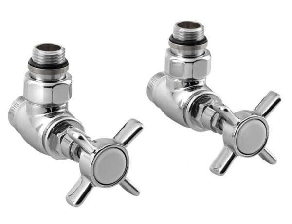 SAPHO - STAR připojovací sada ventilů ruční rohová, chrom CP5020S
