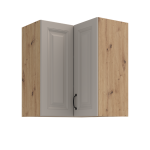 Horní rohová skříňka Stilo 60x60 GN-72 2F (90°) Barva korpusu: Bílá, Barva dvířek: Dust Grey