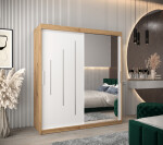 Šatní skříň Abi Y2 Barva korpusu: Bílá, Rozměry: 120 cm, Dveře: Dub artisan