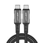 Acefast C1-09 šedo-černá / Kabel USB-C - USB-C / USB4 / PD3.1 / 5A / 1 m