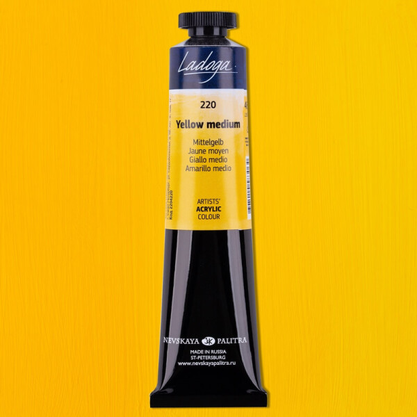 Nevskaya Palitra Ladoga 2204220 Akrylová barva 46 ml, žlutá střední 220