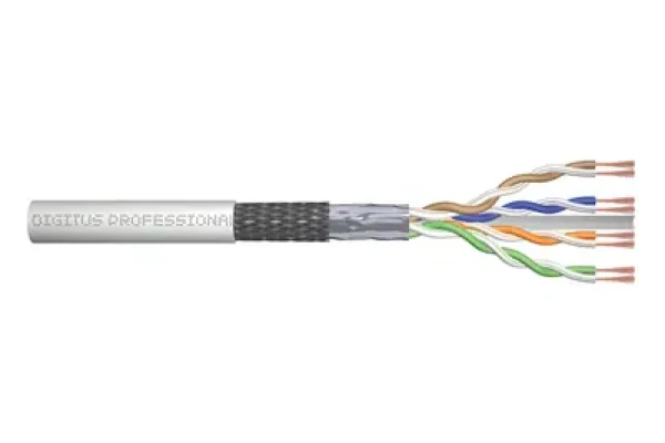 Digitus Instalační kabel CAT 6 SF-UTP šedá / Instalační kabel / AWG 26/7 / LSZH / 305 m / simplex (DK-1633-P-305)